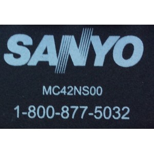 CONTROL PARA TV / SANYO MC42NS00 / FVF5044 P50F44-00 / FVD3924 / DP24E14 / DP39D14 / DP42D24 / DP50E44 / DP55D44 / DP58D34 / DP65E34 